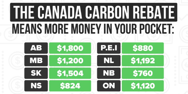 1月份“不看收入”的福利来了！加拿大碳税补贴：四口之家可领$280